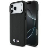 Etui BMW M Quilted Logo MagSafe do iPhone 17 Pro Max czarny
