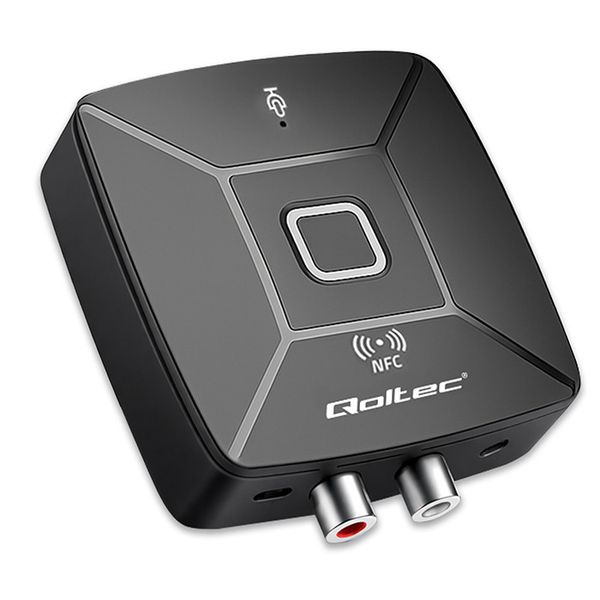 Qoltec Transmiter Audio Bluetooth 6.0 HiFi NFC/RCA/AUX zdjęcie 12