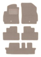 Dywaniki welurowe LUX do Chevrolet Orlando I 2011-2015 7 os. beżowe