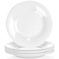 6x Talerz Deserowy Płytki Mały na Ciasto Deser Biały Zestaw Talerzy