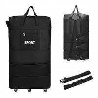 2 W 1 DUŻA TORBA PODRÓŻNA 6x KÓŁKA BAGAŻ WALIZKA 31-calowa plecak