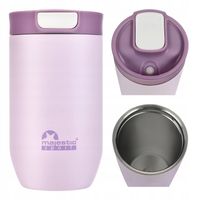 KUBEK TERMICZNY TERMOS Z BLOKADĄ BIDON STALOWY NA KAWĘ MAJESTIC SPORT 400ml