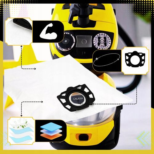 10x Worki do odkurzacza KARCHER WD4 WD5 WD6 MV4 MV5 MV6 SE 5.1000 + na Arena.pl