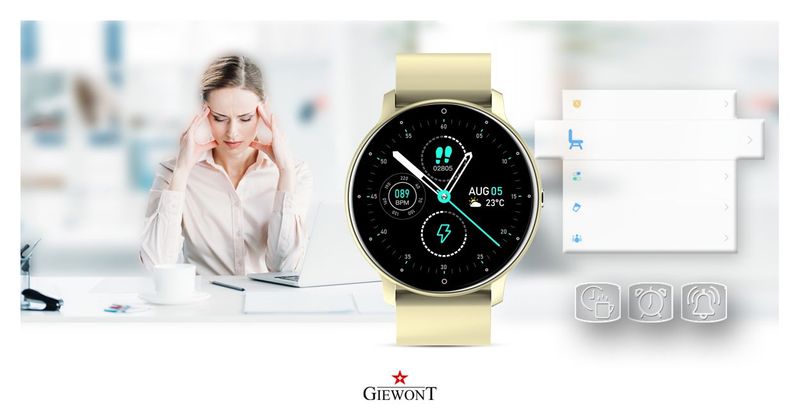 Smartwatch Giewont GW120-6 Ecru zdjęcie 10