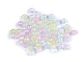 KORALIKI Z PERŁOWYM EFEKTEM FROST AB PASTEL MIX 6MM 30SZT