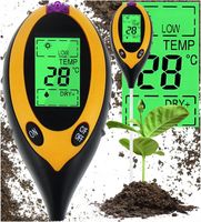 KWASOMIERZ MIERNIK TESTER OGRODNICZY PH GLEBY ZIEMII TEMPERATURA