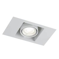 Spot LAMPA sufitowa EBINO 7315 Shilo podtynkowa OPRAWA wpust metalowy prostokątny biały