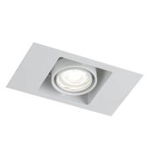 Spot LAMPA sufitowa EBINO 7315 Shilo podtynkowa OPRAWA wpust metalowy prostokątny biały