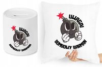 Dla Barmana Zestaw Poduszka + Skarbonka Prezent Z Nadrukiem Ze Zdjęciem