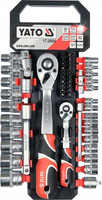 YATO KOMPLET NASADEK Z AKCESORIAMI 1/4", 1/2'' 10-24mm 51 EL.
