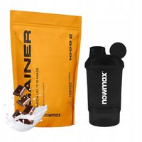 nowmax MEGA UP GAINER 1000g NA MASĘ MIKS WITAMIN + SHAKER NANO 300 ml