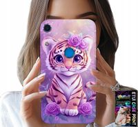 ETUI DO HUAWEI Y6S - SŁODKI TYGRYSEK NA RÓŻOWYM TLE + SZKŁO