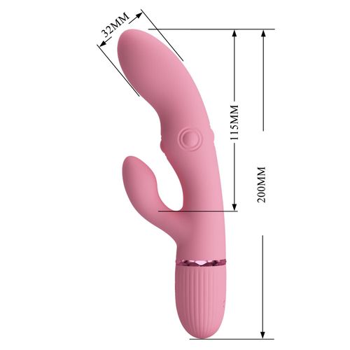 Pretty Love Zach Four-Sided Thumping Rabbit Vibrator – Pink na Arena.pl