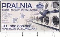 BANER REKLAMOWY 200x100 cm projekt w cenie różne wzory PRALNIA PRASOWANIE