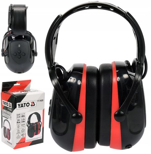 YATO NAUSZNIKI ELEKTRONICZNE PRZECIWHAŁASOWE BLUETOOTH SNR 29 dB MIKROFON na Arena.pl