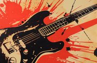 Plakat 86,4x56,8cm Gitara Elektryczna