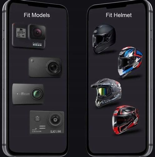 Mocowanie do kasku uchwyt na kask do kamer GoPro 12 11 10 9 8 7 6 5 MAX DJI na Arena.pl