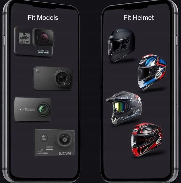 Mocowanie do kasku uchwyt na kask do kamer GoPro 12 11 10 9 8 7 6 5 MAX DJI zdjęcie 4