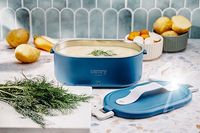 ELEKTRYCZNY PODGRZEWACZ LUNCH BOX OBIAD CR 4517 CAMRY + SZTUĆCE