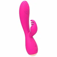 nalone magic stick - model dwusilnikowy, silikonowy, rożowy, 19 cm