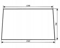 Szyba przednia do ciągnika rolniczego Fortschritt ZT 323A, 323-A
