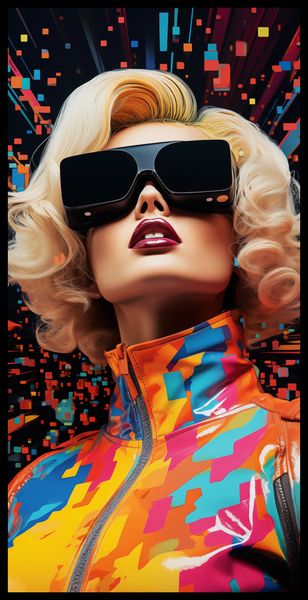 Plakat 50x100cm Retro Futuryzm zdjęcie 2