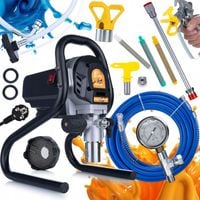 AGREGAT MALARSKI PISTOLET FARBY AKRYLOWE LATEKSOWE 3X FILTR 100 LANCA 30CM