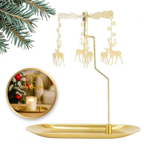 świecznik virela z karuzelą, w pudełku 17,8х18,5cm - sw09 na Arena.pl