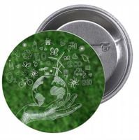 Przypinki buttony EKOLOGIA znaczki z grafiką