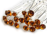 Szpilki do włosów z kamieniem – Ø 6mm, dł. 60mm