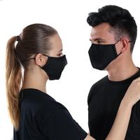 KOMPLET Maska CZARNA + 3x FILTR HEPA PM 2.5 WĘGIEL