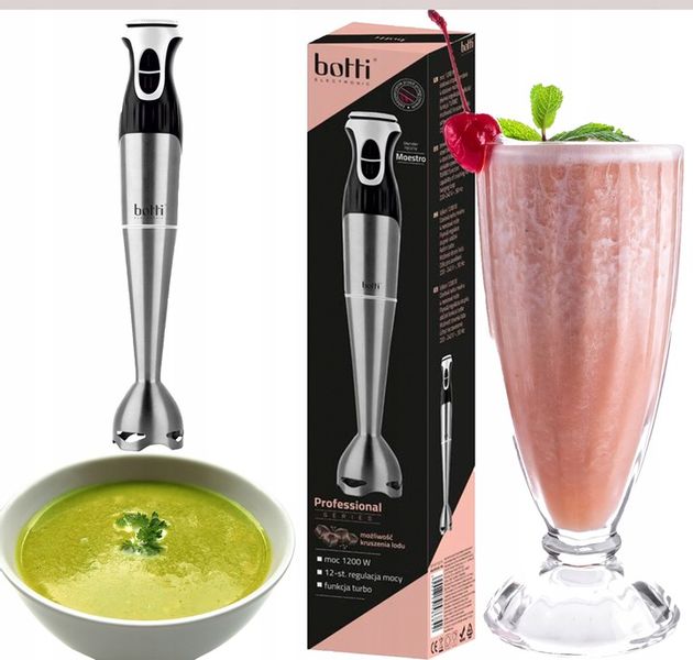 BLENDER RĘCZNY MIKSER ROZDRABNIACZ ROBOT MOC 1200W REGULACJA OBROTÓW TURBO zdjęcie 5