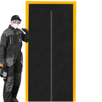 DRZWI PRZECIWPYŁOWE KURTYNA REMONT BUDOWLANE ZAMEK OSŁONA MATERIAŁOWE