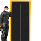 DRZWI PRZECIWPYŁOWE KURTYNA REMONT BUDOWLANE ZAMEK OSŁONA MATERIAŁOWE