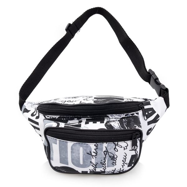 NERKA saszetka biodrówka polska napisy N036 biała zdjęcie 2