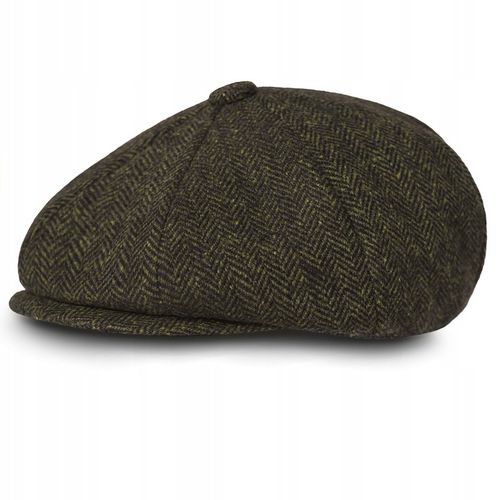 Kaszkiet męski OCIEPLANY Czapka Old School 50% WEŁNY Pako Jeans Retro Style na Arena.pl