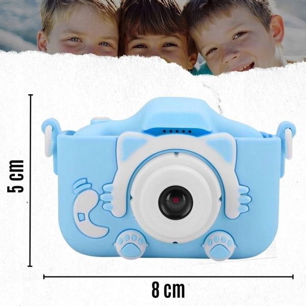 Aparat cyfrowy fotograficzny dla dzieci KOTEK gry prezent zabawa kamera zdjęcie 5