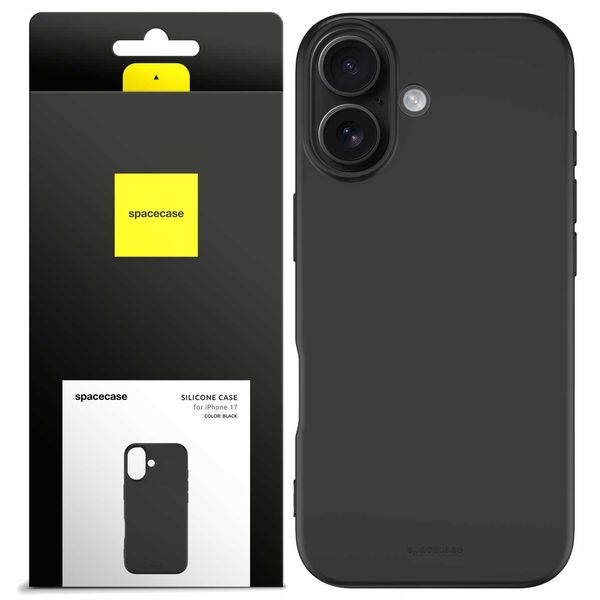 Spacecase Silicone Case 3.0 Iphone 17 Black zdjęcie 1