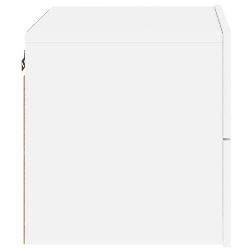 Wisząca szafka nocna z podświetleniem LED, biała na Arena.pl