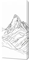 Obraz 40x90cm Górski Szkic