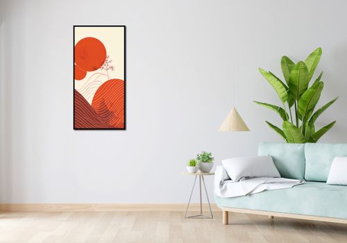 Plakat 50x100cm Ciepło Czerwieni na Arena.pl