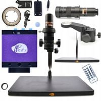 MIKROSKOP CYFROWY DO LUTOWANIA ROSFIX 4K 16MP ZESTAW XXL OŚWIETLACZ +KAMERA