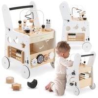 Pchacz drewniany Mamabrum 6w1 ze stolikiem edukacyjnym 31 x 28 x 49 cm
