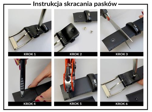 pasek damski skóra pdc-4 czarny na Arena.pl