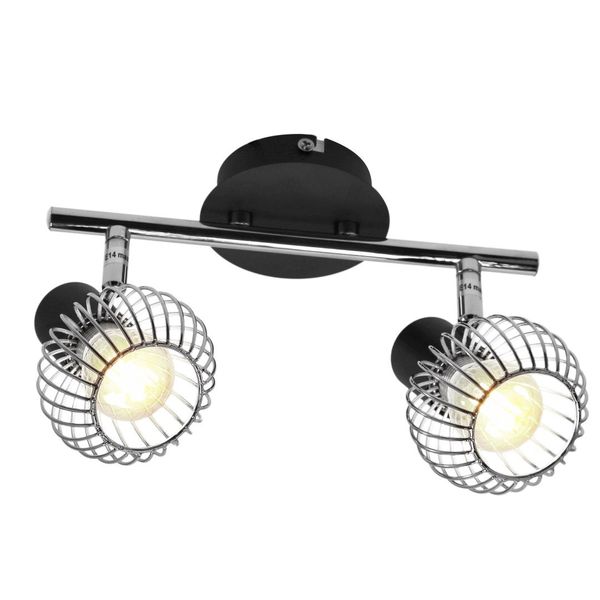 Oslo listwa 2x40W E14 czarny/chrom zdjęcie 15