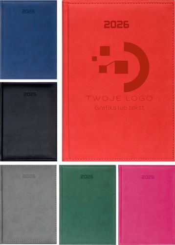 KALENDARZ tyg. PLANER A6 2026 GRAWEREM TWOJE LOGO NAPIS GRAFIKA 50 SZTUK na Arena.pl