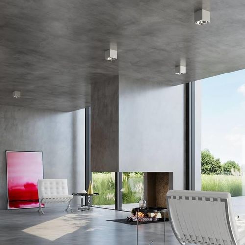 Sufitowa LAMPA kostka SL.0699 plafon kwadratowy downlight metalowy szary na Arena.pl