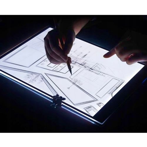 TABLET GRAFICZNY DO RYSOWANIA TABLICA LED DESKA KREŚLARSKA A4 + AKCESORIA na Arena.pl