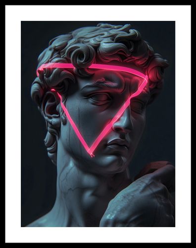 Plakat 30x40cm Neonowy Renesans na Arena.pl