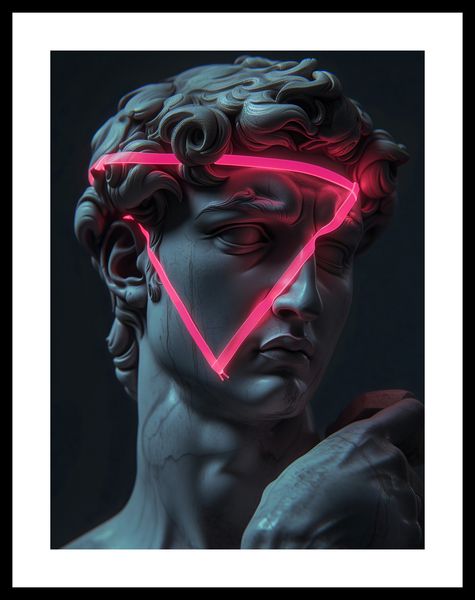 Plakat 30x40cm Neonowy Renesans zdjęcie 3